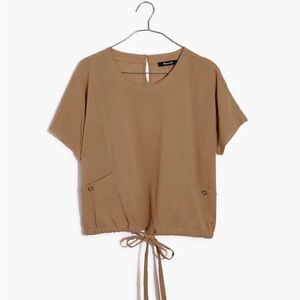 Madewell drawstring pocket top new medium